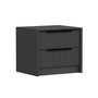 Hanah Home Mesilla de Noche Luxe Soft 4799 Antracita 45x53x45 cm